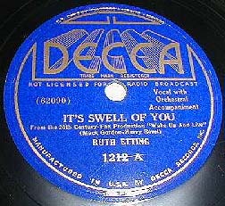 78-It's Swell Of You - Decca 1212A